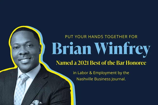 Brian Winfrey Best of The Bar Award
