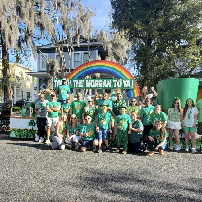 Morgan & Morgan Goes Green for Savannah’s 200th Anniversary St. Patrick’s Day Parade