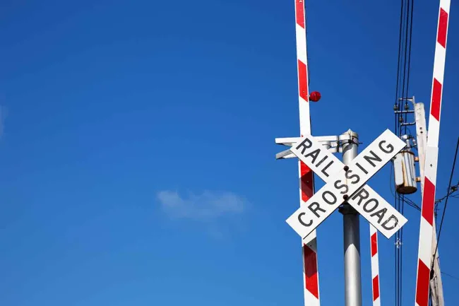 How to Prevent Railroad Crossing Crashes in Fort Myers - train crosswalk